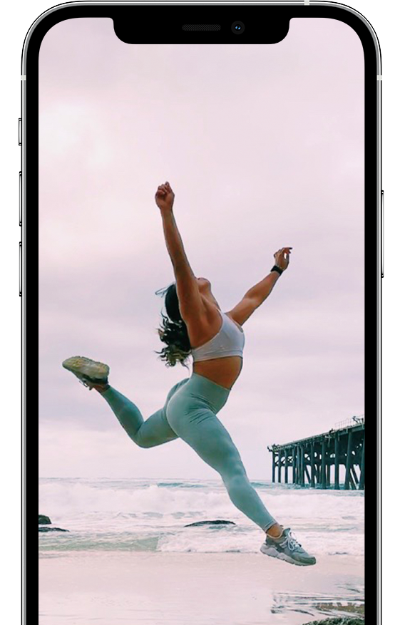 Build up your strength & mobility today shown on a device