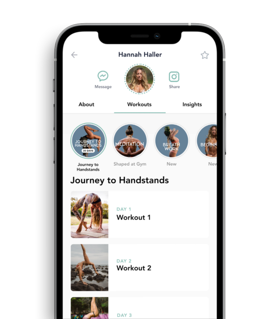 Find the perfect yoga flow for you shown on a device