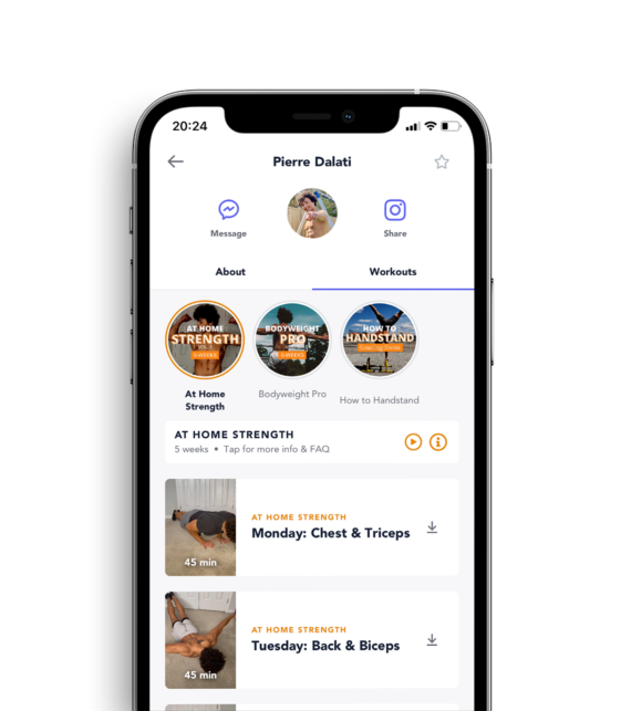 Programs designed for you. shown on a device