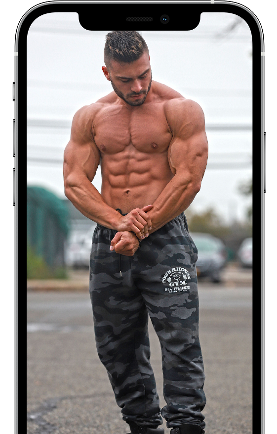 Build your goal body today shown on a device