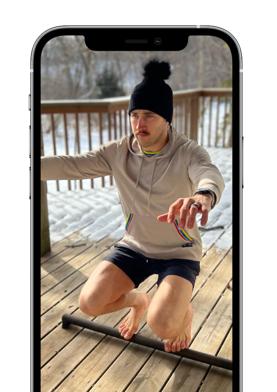 Full-body training programs shown on a device