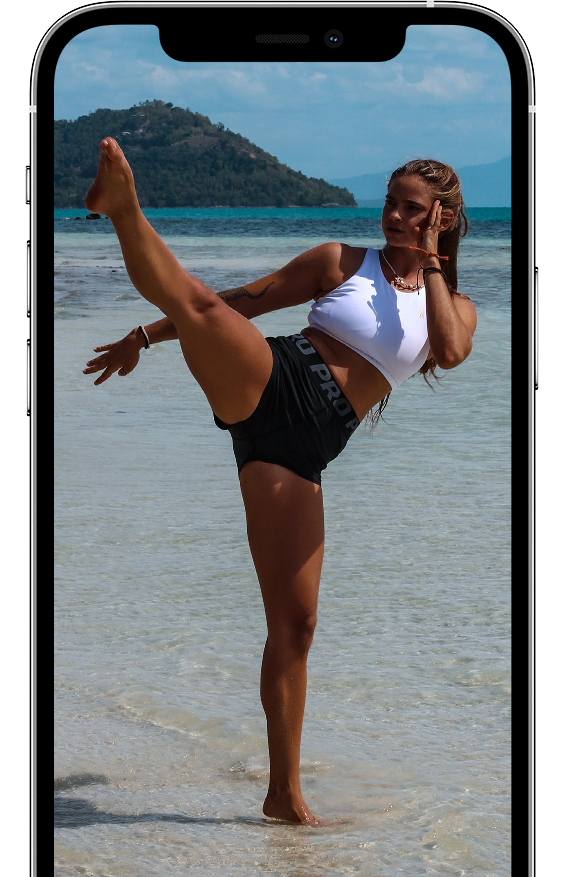 Martial Arts Training shown on a device