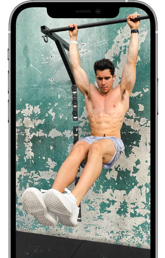 Full-body training
programs shown on a device