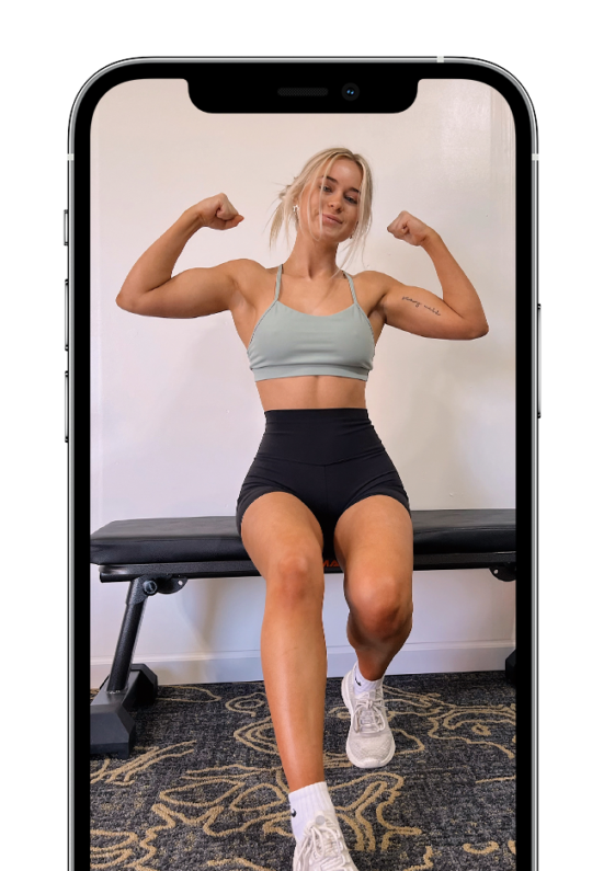 Workout programs designed for YOU shown on a device
