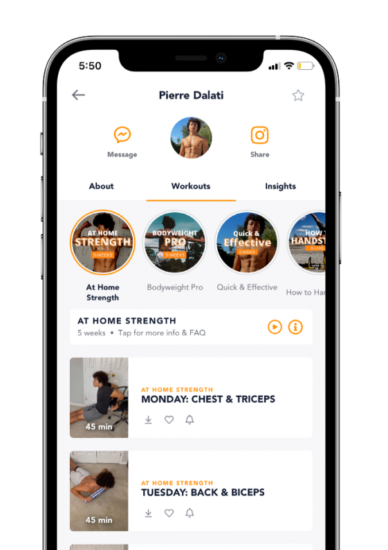Programs designed for you. shown on a device